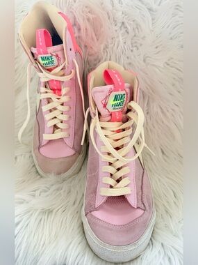 Nike Blazer Mid 77 SE Dance Pink Foam Sneakers Kids Size 7Y